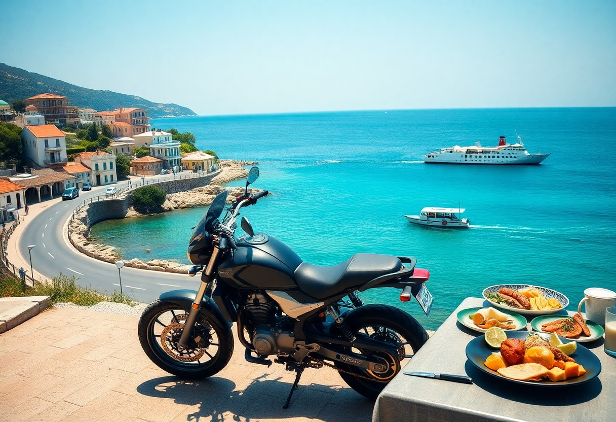 Alla scoperta delle isole greche in moto tra mare cristallino e villaggi. Guida pratica per l’esplorazione su due ruote di Creta, Rodi e Cicladi, con consigli su traghetti, itinerari costieri e soste gastronomiche. 3